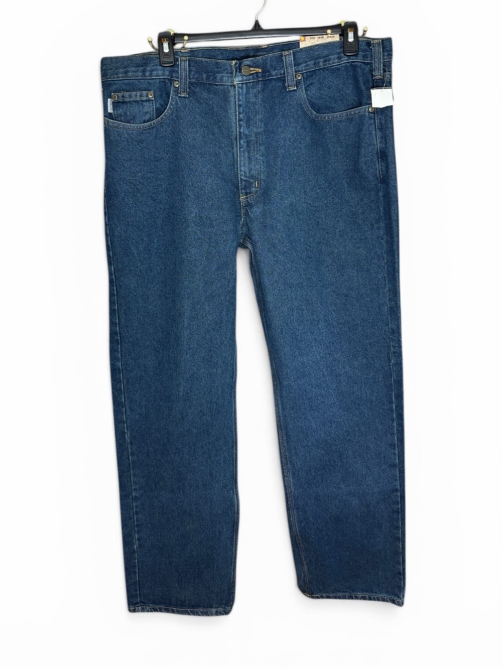 Carhartt Jeans Mens 40x32 Blue Straight Traditional Fit Dark Wash Denim B480 DVB